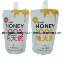 Pochette de bec verso pour miel / Sac à eau de gelée / Sac d&#39;emballage liquide